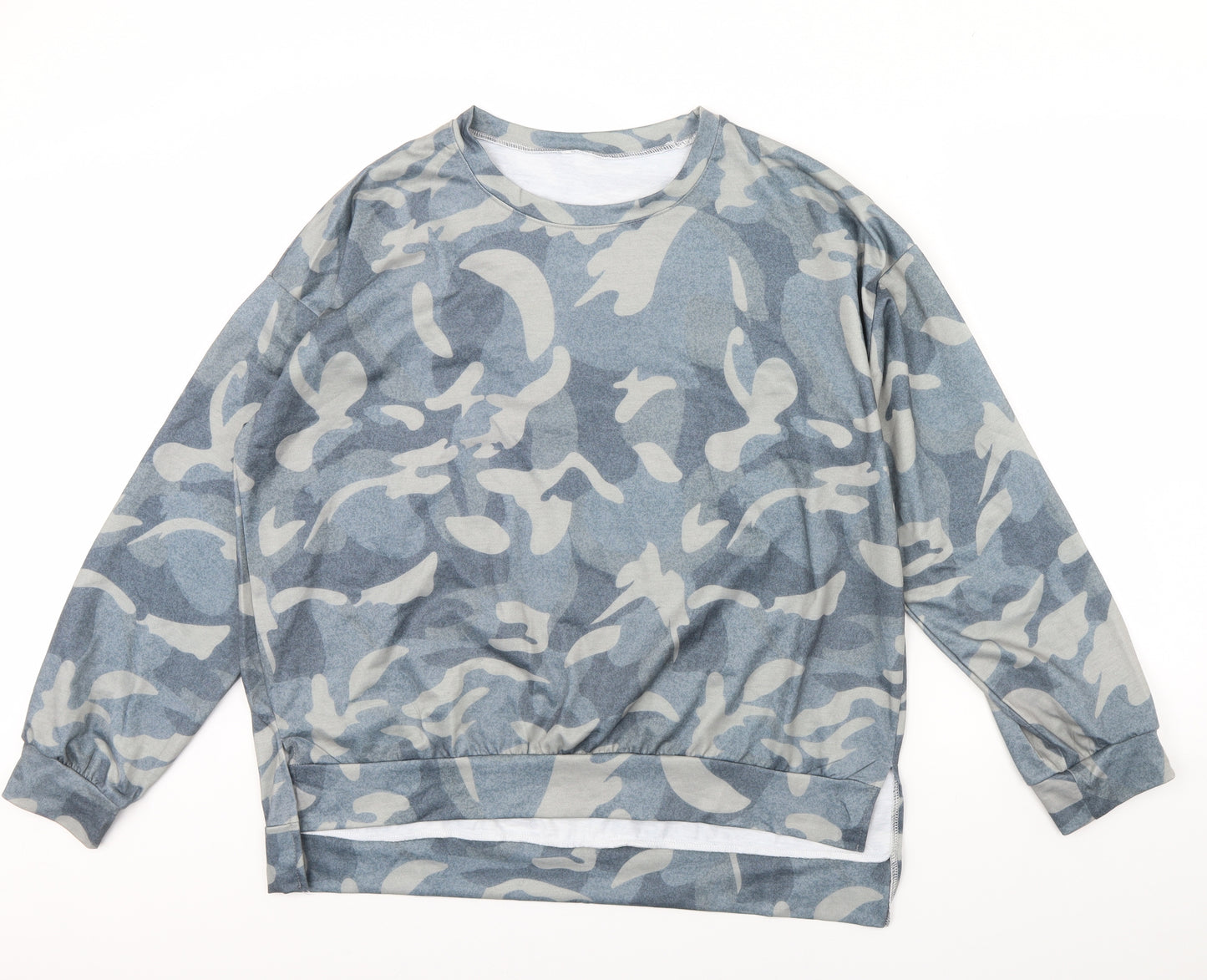 Preworn Womens Green Camouflage  Pullover Jumper Size 3XL