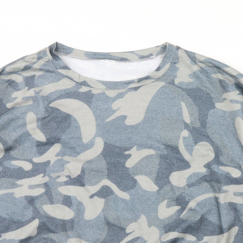 Preworn Womens Green Camouflage  Pullover Jumper Size 3XL