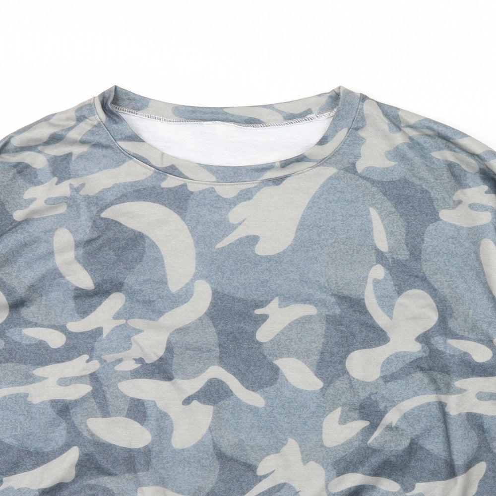 Preworn Womens Green Camouflage  Pullover Jumper Size 3XL