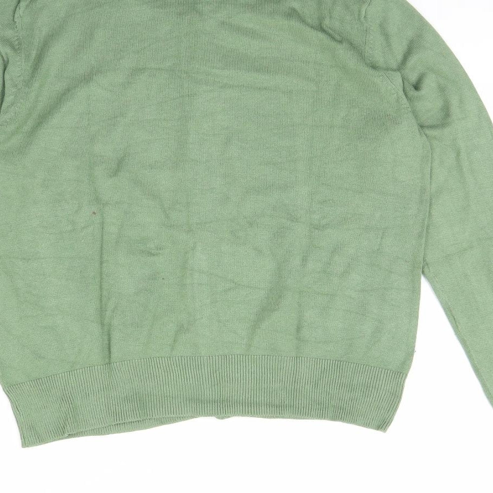 H&M Womens Green   Cardigan Jumper Size M