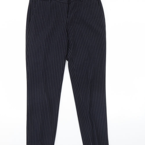 Katherine Barclay Womens Blue Striped  Trousers  Size 14 L30 in