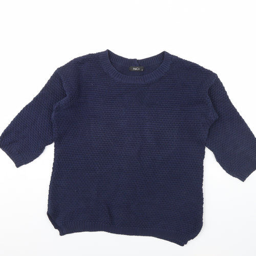 M&Co Womens Blue   Pullover Jumper Size 12