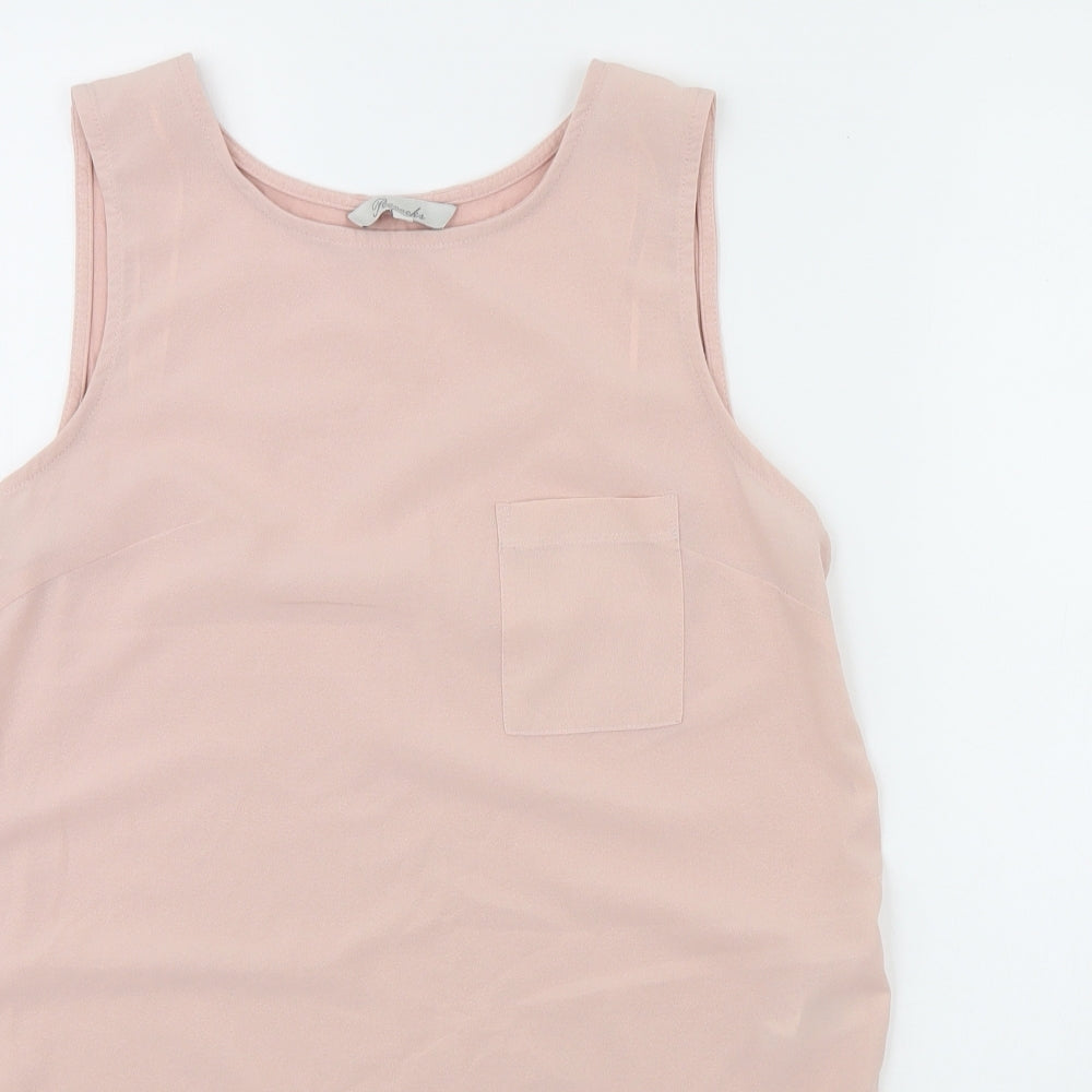 Peacocks Womens Pink   Basic Tank Size 10