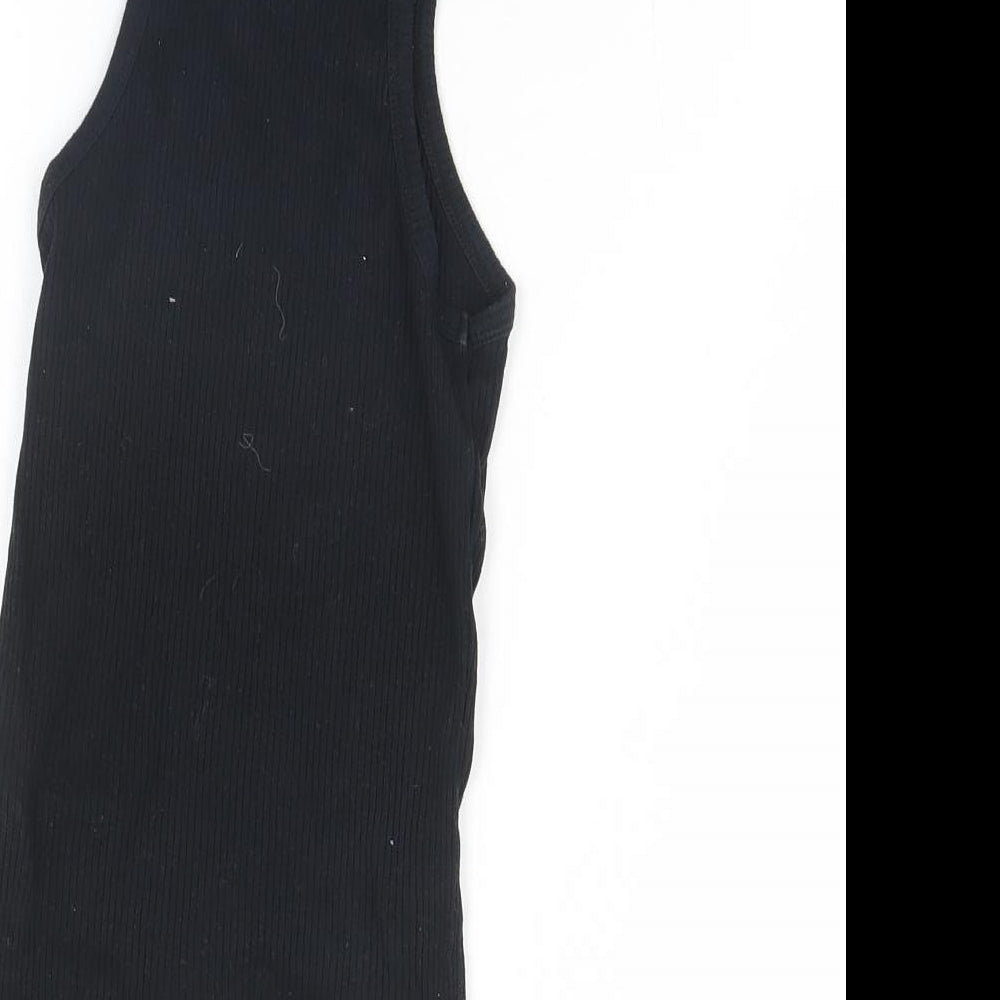 Topshop Womens Black   Basic Tank Size 6