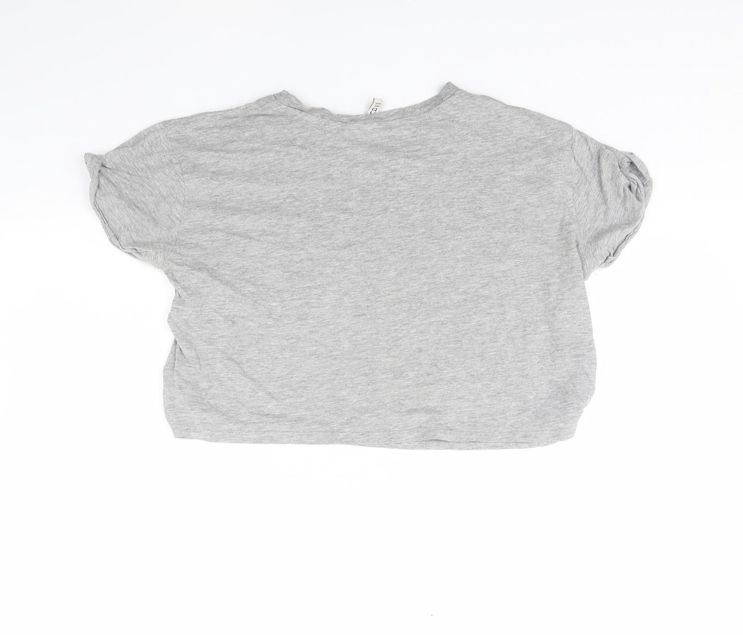 Divided Womens Grey   Cropped T-Shirt Size S