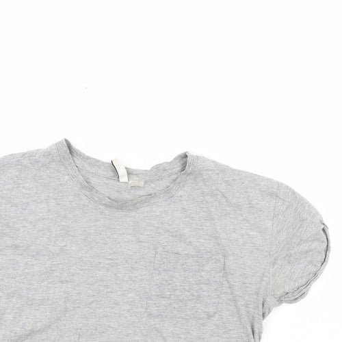 Divided Womens Grey   Cropped T-Shirt Size S
