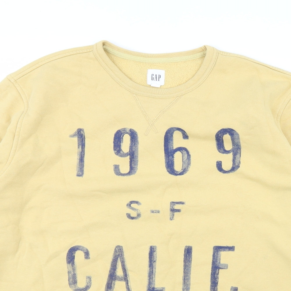 Gap Mens Yellow   Pullover Jumper Size XL