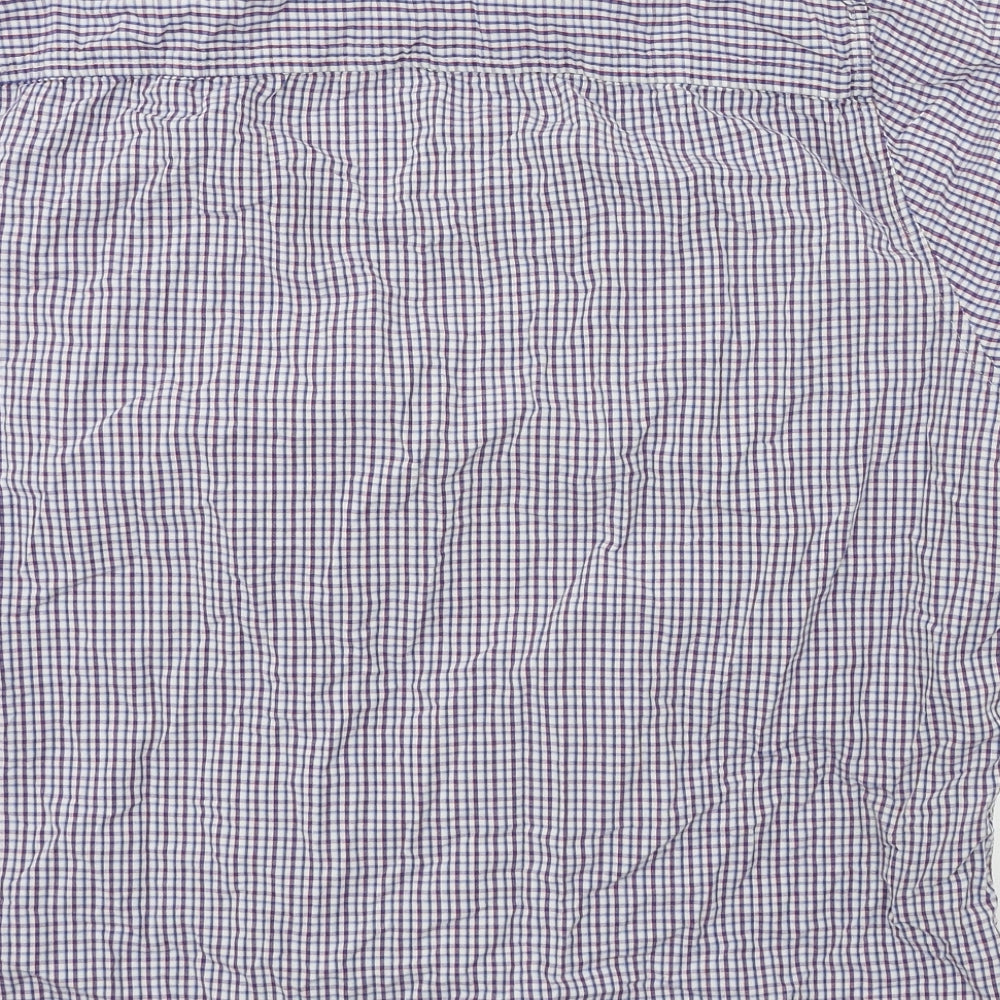 F&F Mens Blue Check   Button-Up Size XL