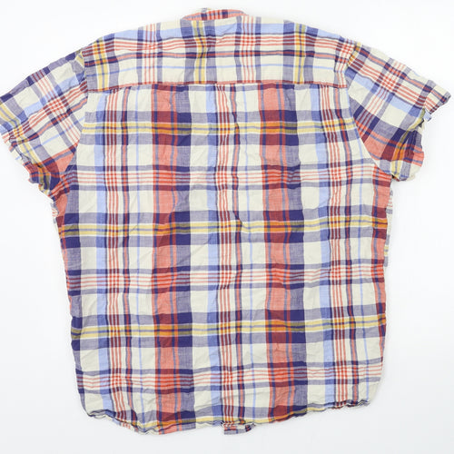 F&F Mens Multicoloured Plaid   Button-Up Size XL