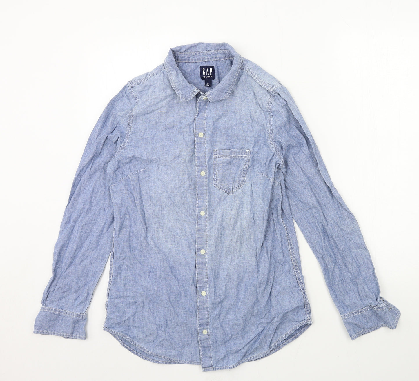 Gap Mens Blue  Denim  Button-Up Size XS