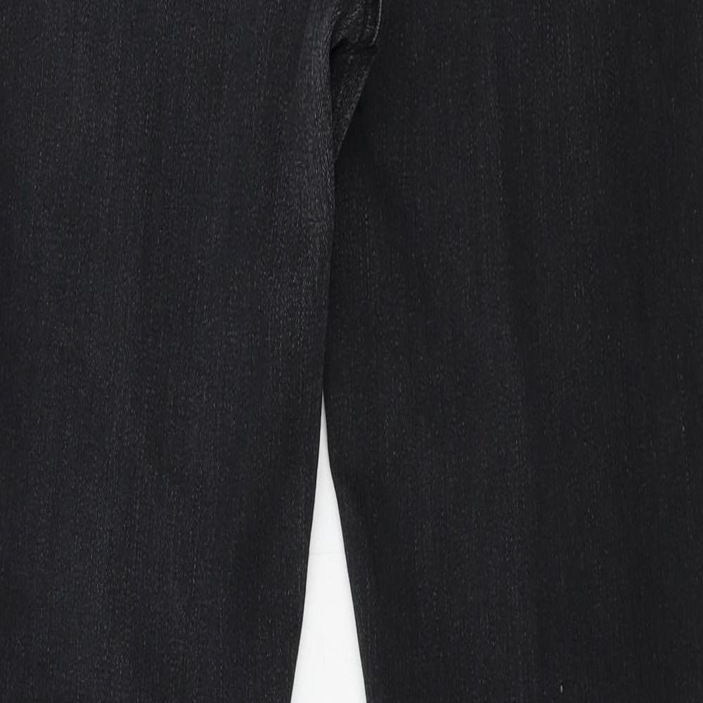 Uniqlo Womens Black  Denim Straight Jeans Size 26 in L33 in