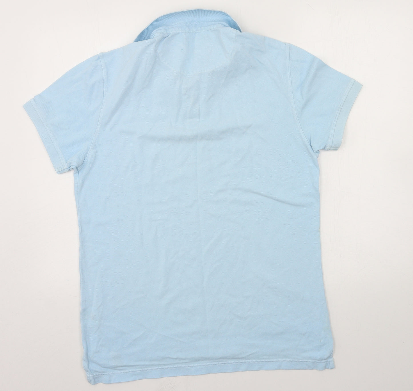 Criminal Mens Blue  Jersey  Polo Size M