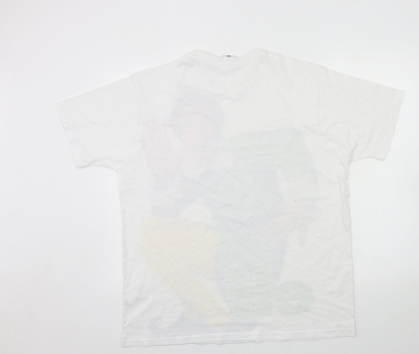 George Mens White  Jersey  T-Shirt Size L  - Elf