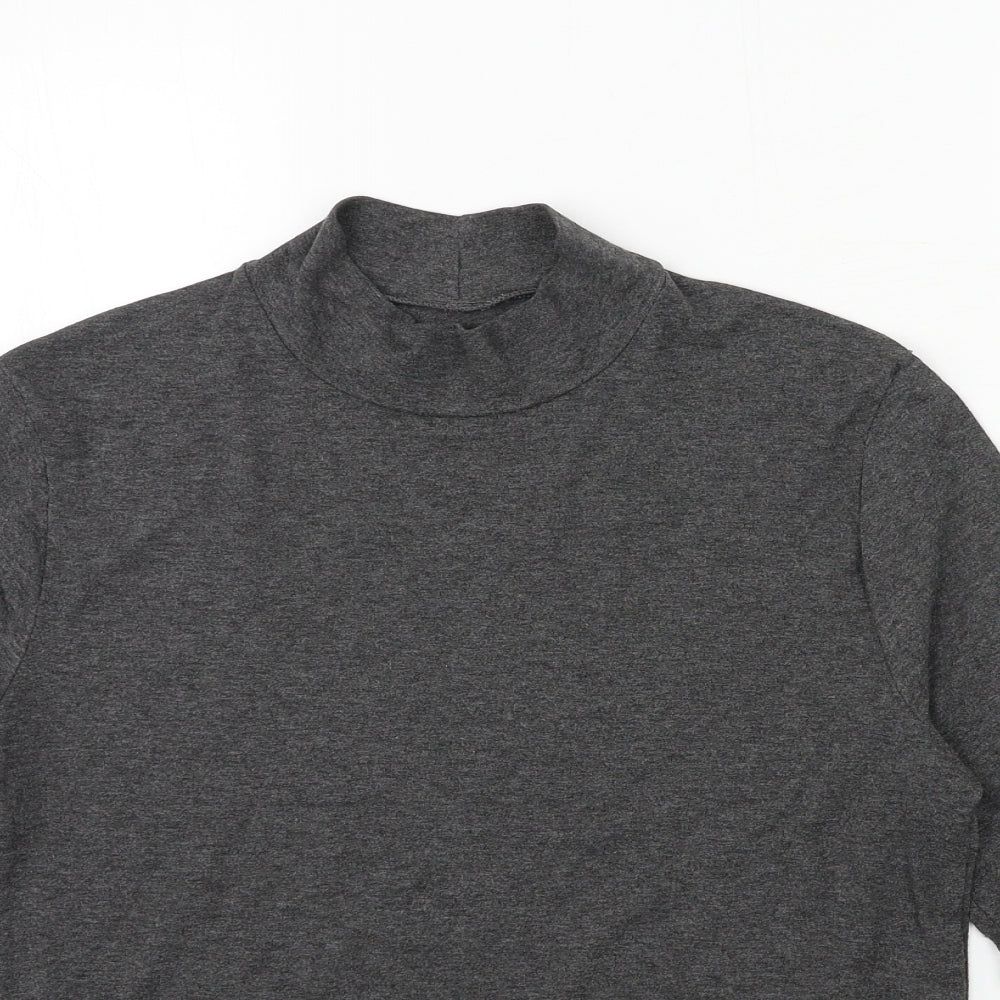 Marks and Spencer Womens Grey  Jersey Basic T-Shirt Size 16