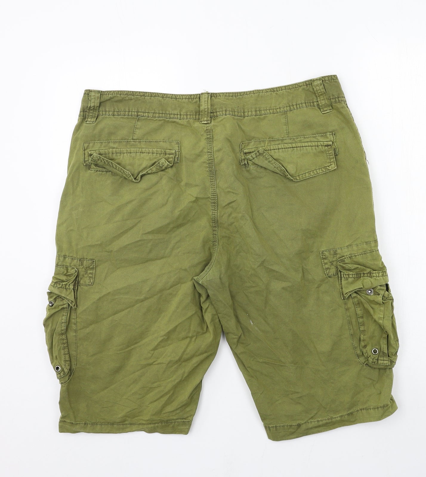 Raw x Mens Green   Cargo Shorts Size 34 in