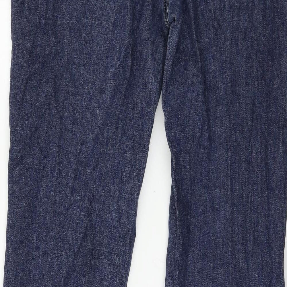 Casual Basix Womens Blue  Denim Straight Jeans Size 12 L29 in