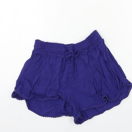 Preworn Girls Blue   Sweat Shorts Size 10 Years