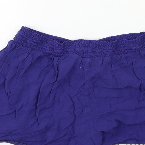 Preworn Girls Blue   Sweat Shorts Size 10 Years