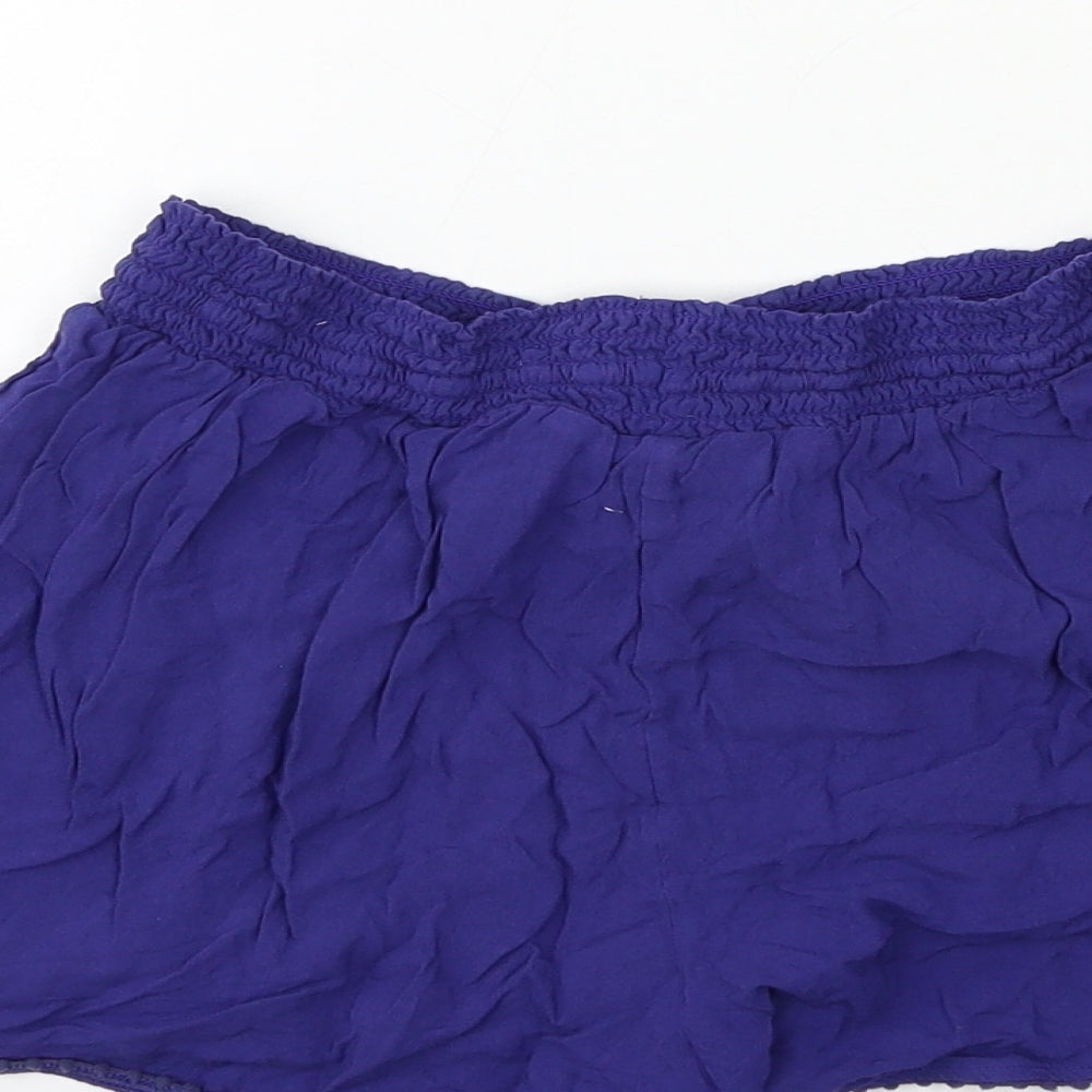 Preworn Girls Blue   Sweat Shorts Size 10 Years