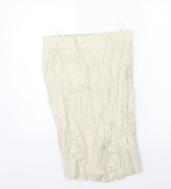 La Ligna Womens Beige Straight & Pencil Skirt Size 10
