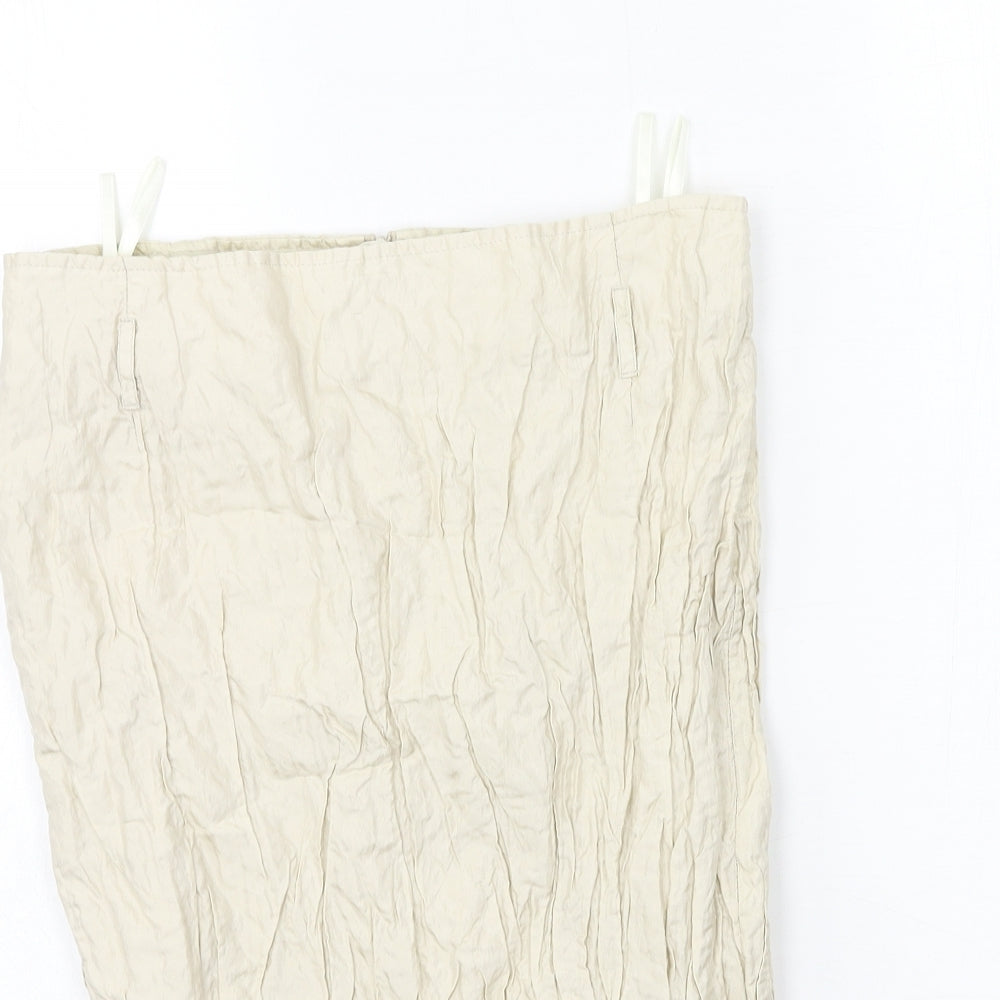 La Ligna Womens Beige   Straight & Pencil Skirt Size 10