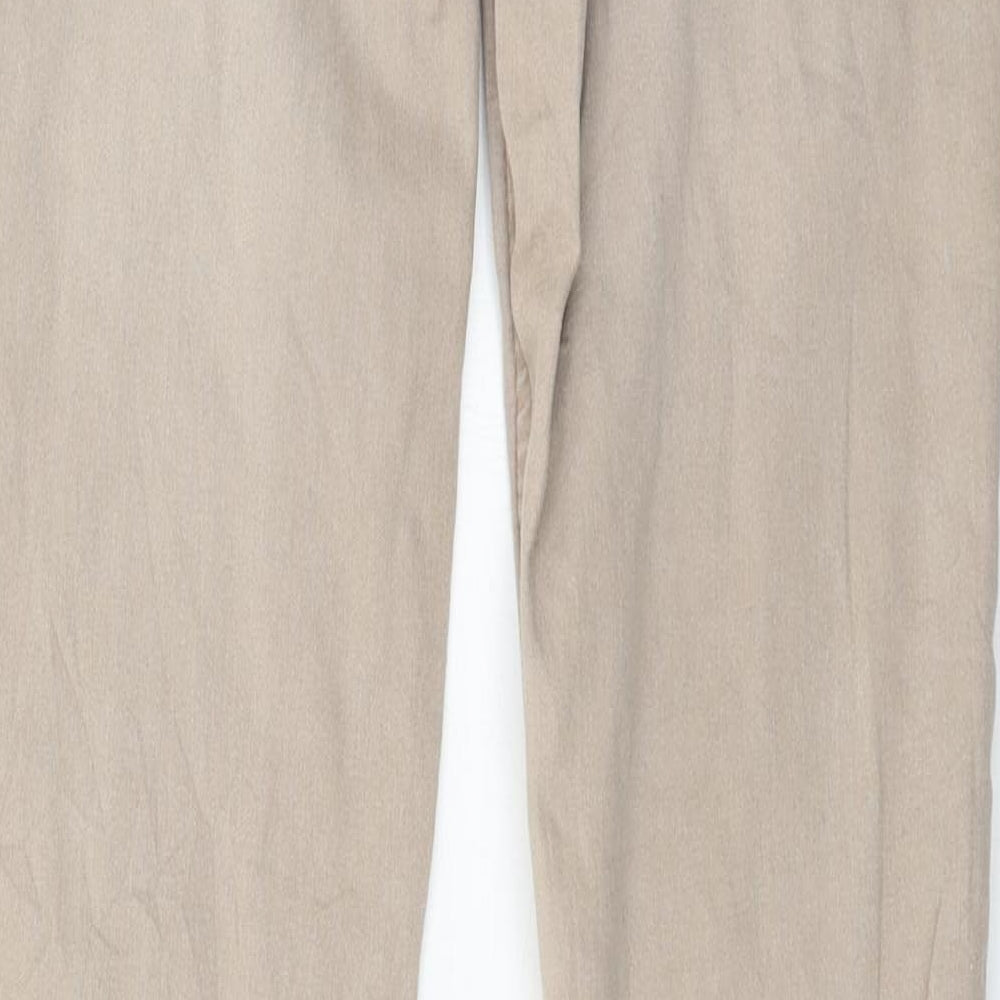 H&M Womens Brown  Denim Straight Jeans Size 8 L29 in