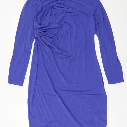 Marks and Spencer Womens Blue  Jersey T-Shirt Dress  Size 14