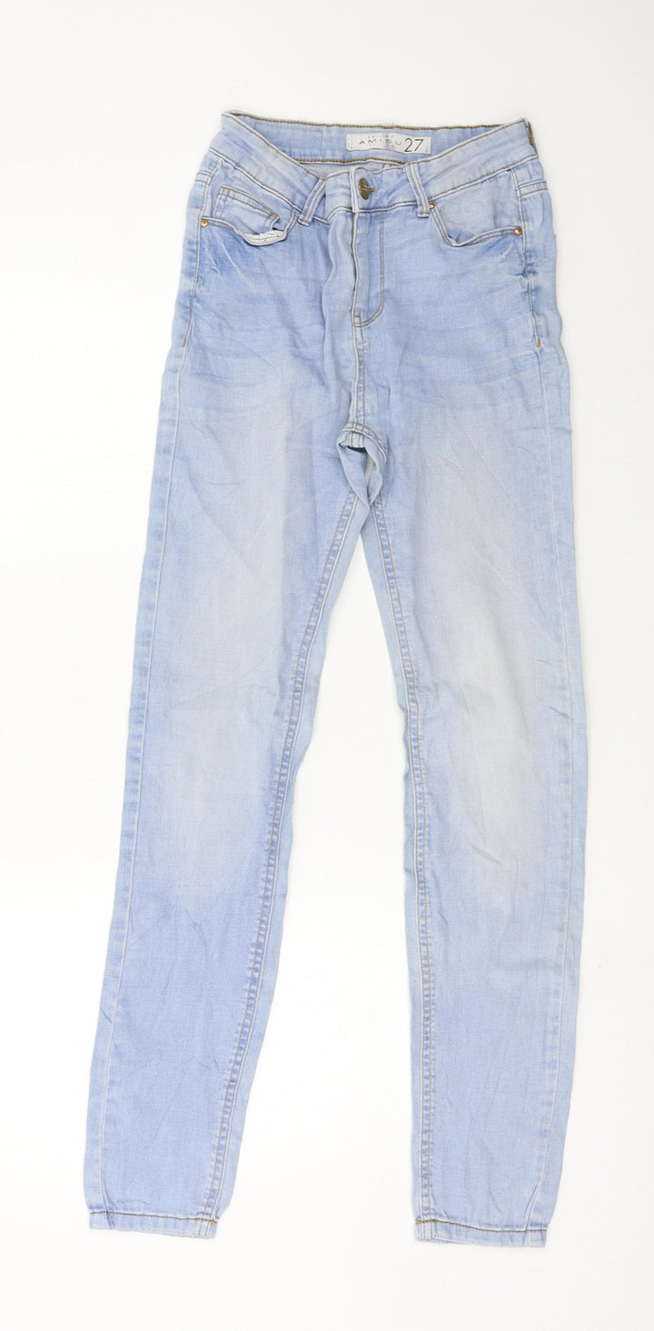 Amisu Womens Blue  Denim Skinny Jeans Size 27 in L28 in