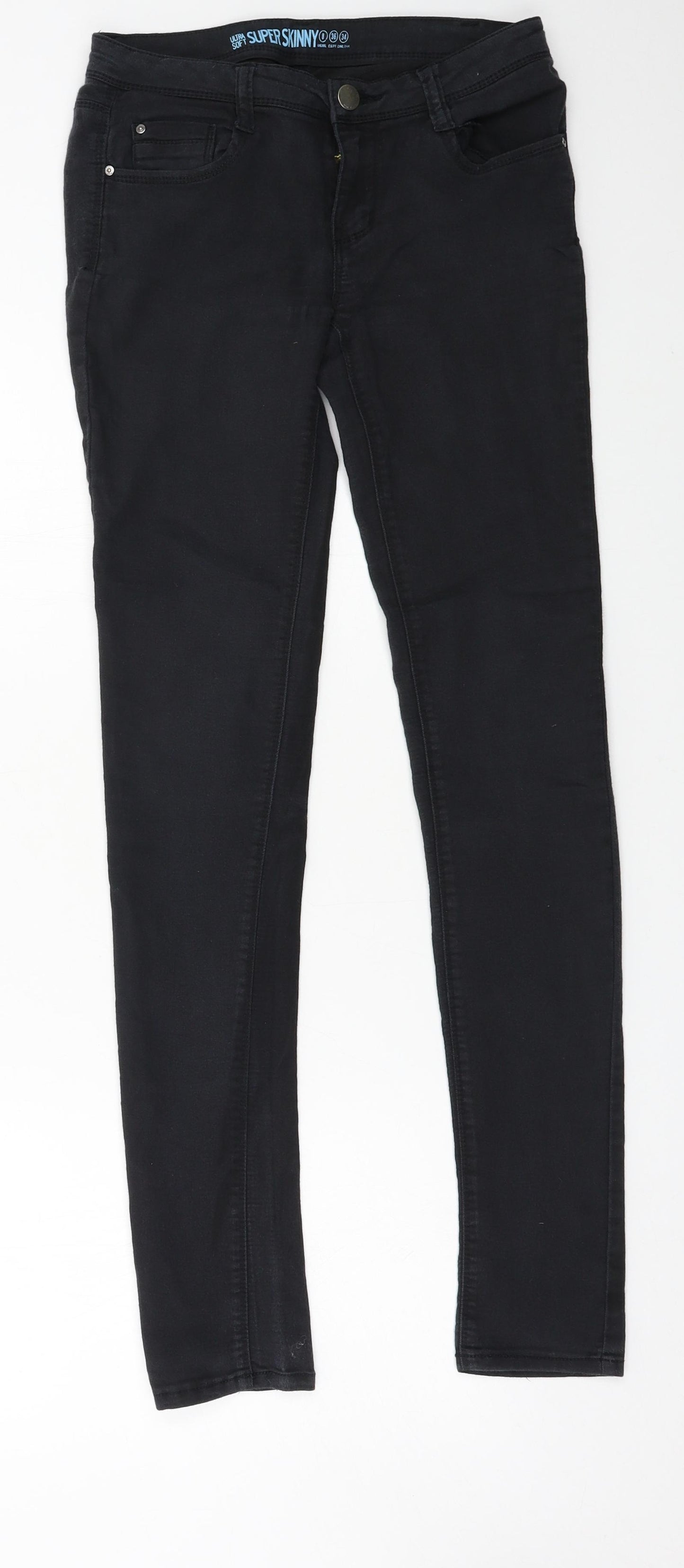Denim & Co. Womens Green  Denim Skinny Jeans Size 8 L29 in