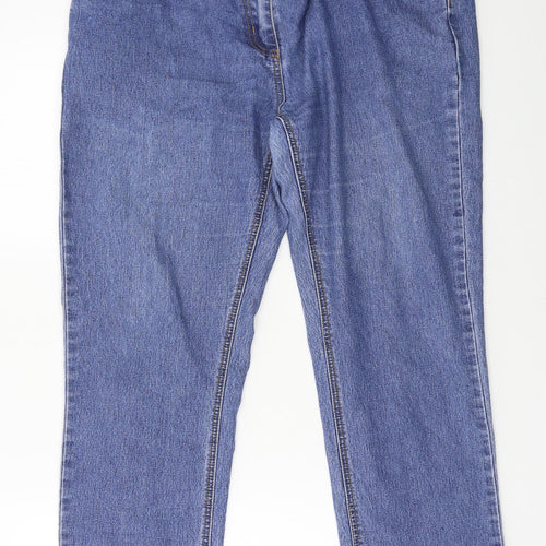 Cellbes Womens Blue  Denim Straight Jeans Size 36 in L26 in