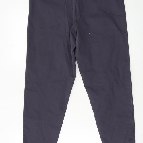 George Womens Grey  Denim Tapered Jeans Size 14 L24 in