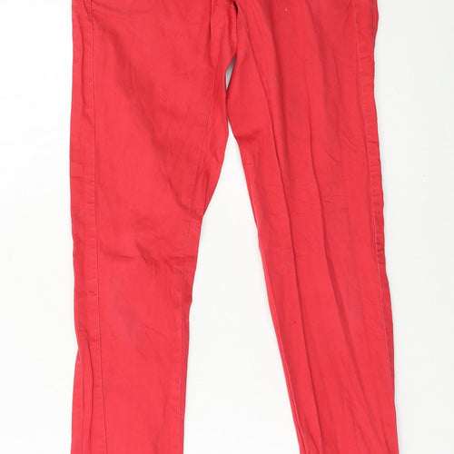 Slouse Womens Red   Capri Trousers Size XS L28 in