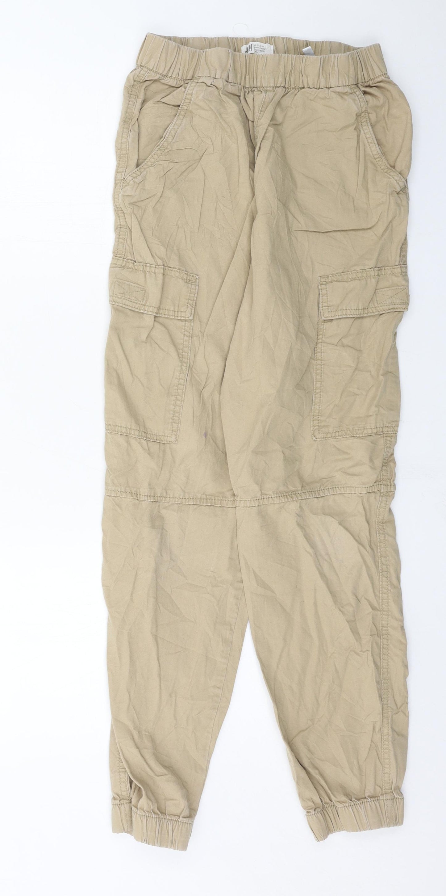 H&M Girls Brown   Cargo Trousers Size 16 Years