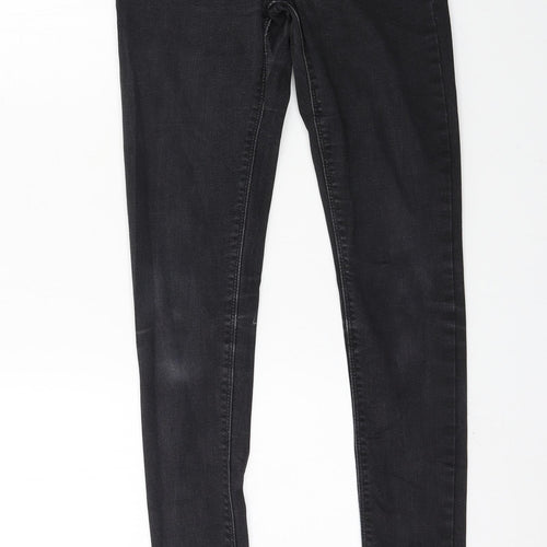 Never Denim Womens Grey  Denim Skinny Jeans Size S L31 in