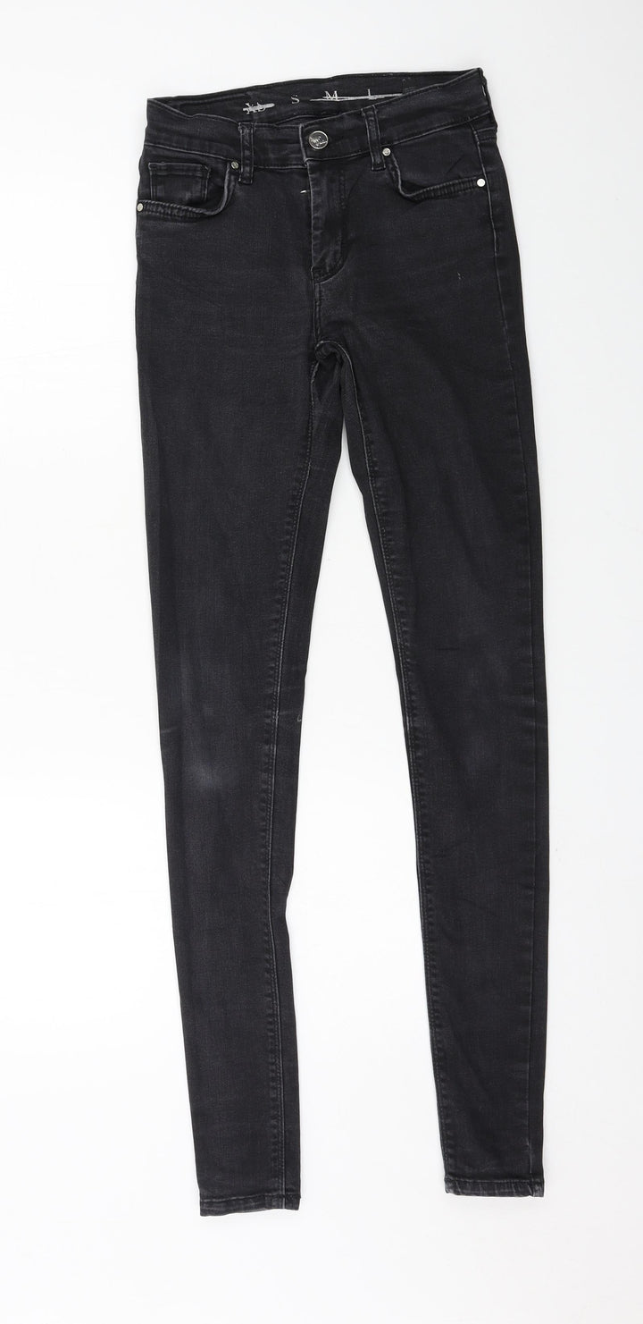 Never Denim Womens Grey Denim Skinny Jeans Size S L31 in