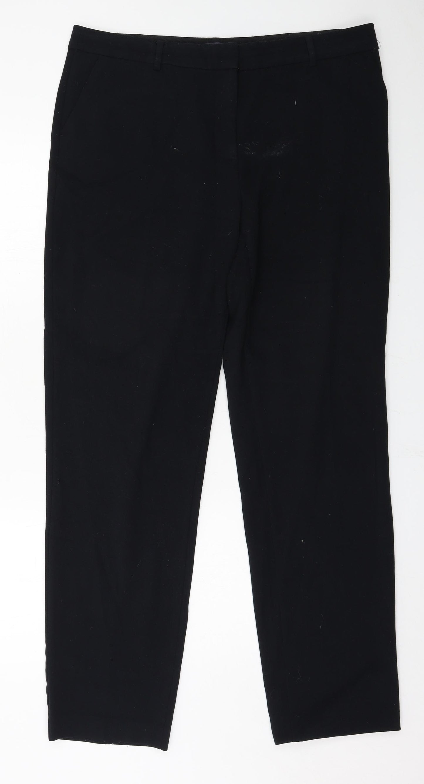 Marks and Spencer Womens Black   Trousers  Size 16 L31 in