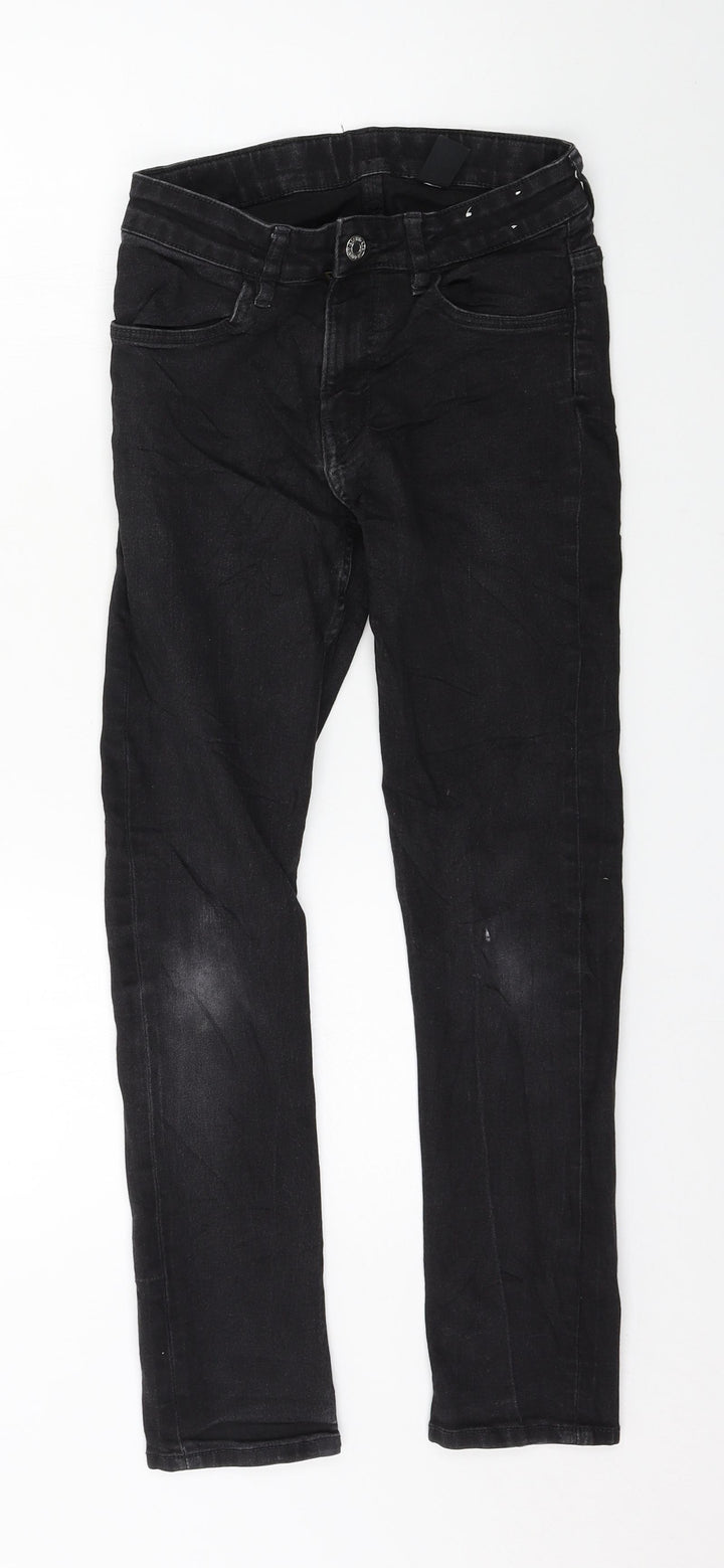 H&M Girls Black  Denim Skinny Jeans Size 11 Years
