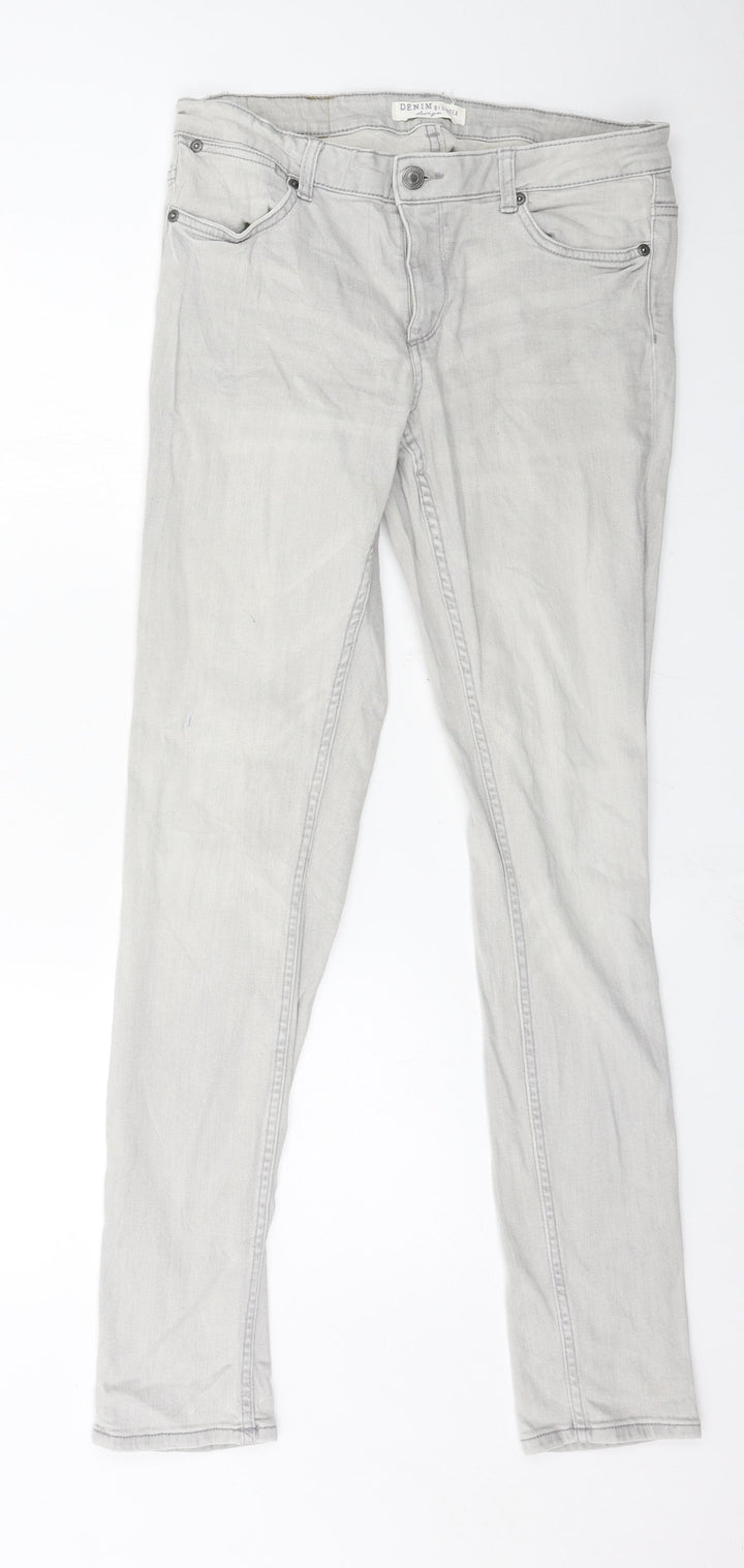 Lindex Womens Grey  Denim Skinny Jeans Size 30 in L32 in