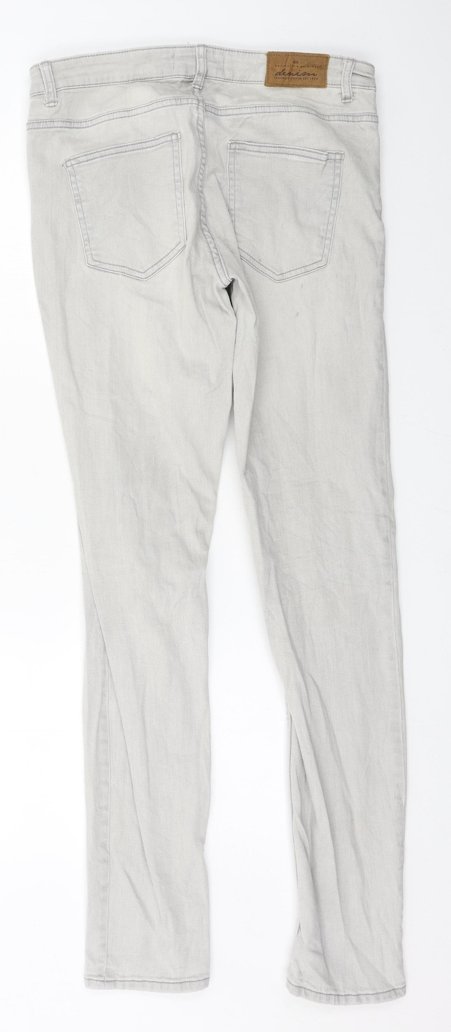 Lindex Womens Grey  Denim Skinny Jeans Size 30 in L32 in