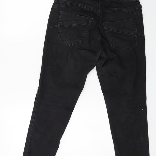 Imitz Womens Black  Denim Straight Jeans Size 10 L24 in