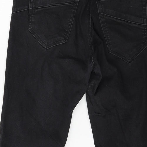 Imitz Womens Black  Denim Straight Jeans Size 10 L24 in