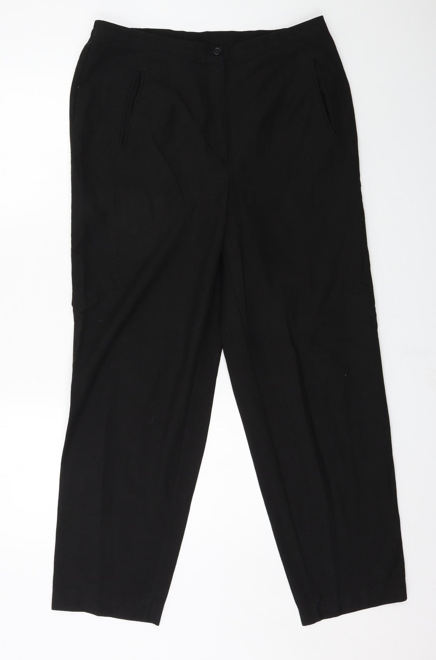 Debenhams Womens Black   Trousers  Size 14 L28 in