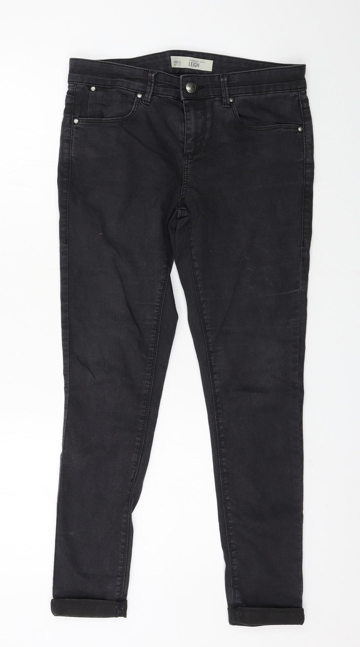 Topshop Womens Grey  Denim Skinny Jeans Size 30 in L28 in