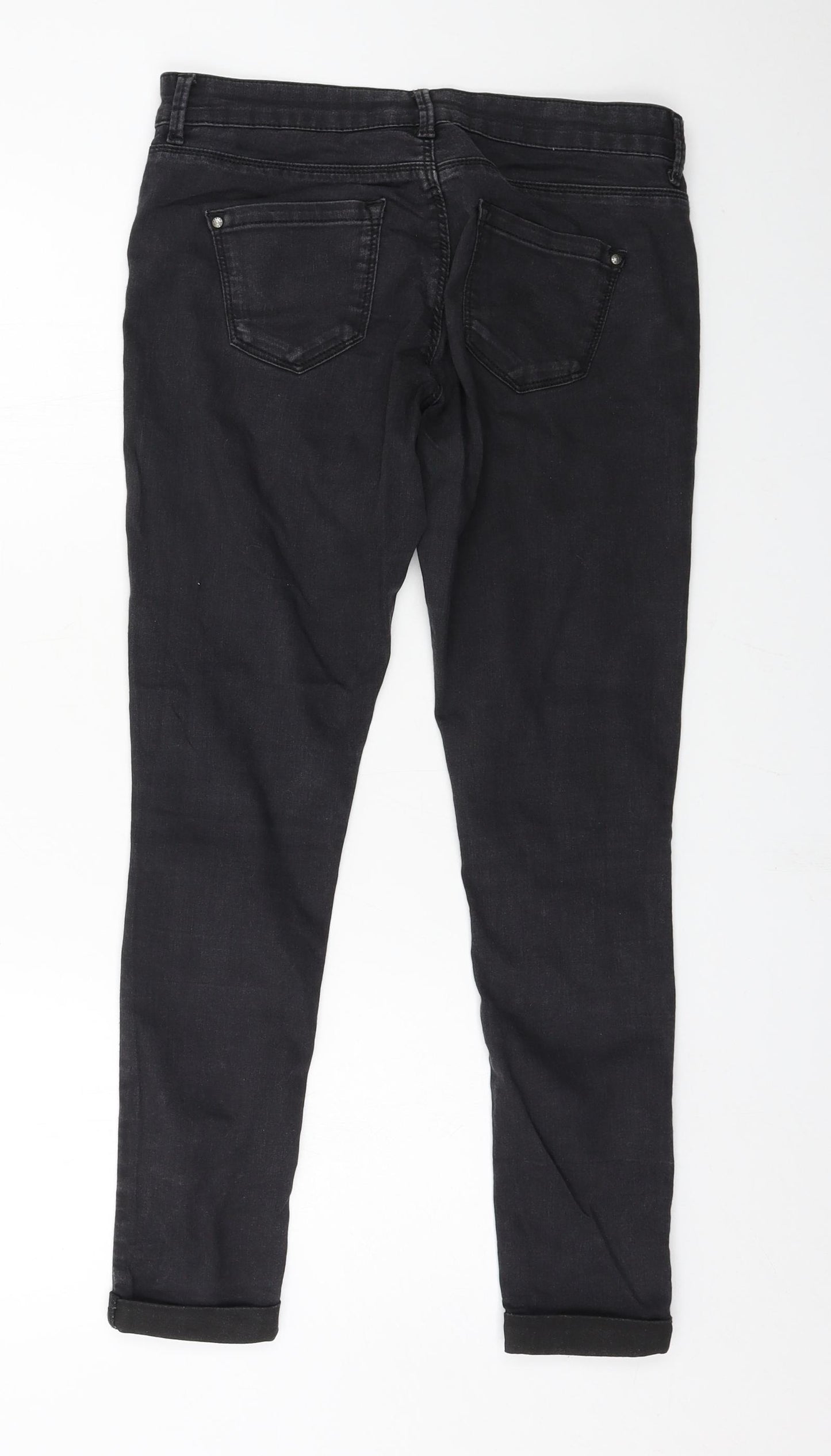 Topshop Womens Grey  Denim Skinny Jeans Size 30 in L28 in
