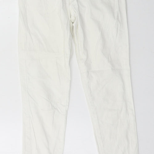 Camaïeu Womens White  Denim Skinny Jeans Size 28 in L26 in