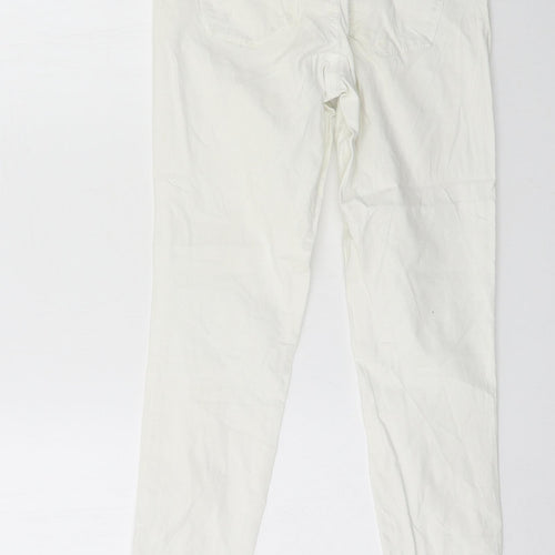 Camaïeu Womens White  Denim Skinny Jeans Size 28 in L26 in