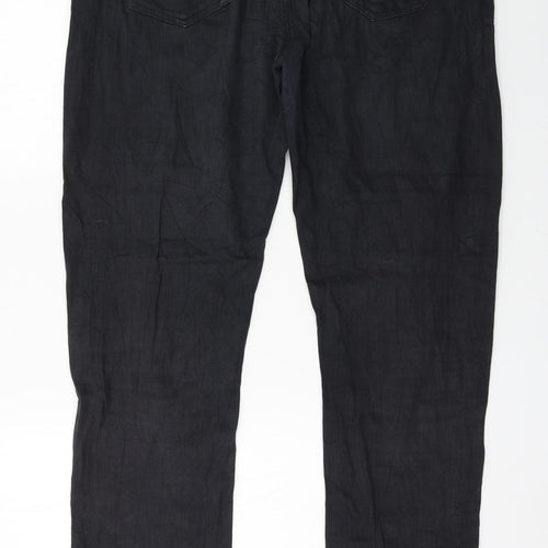 RESERVED Womens Grey  Denim Straight Jeans Size 14 L20 in
