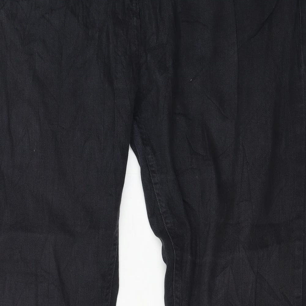 RESERVED Womens Grey  Denim Straight Jeans Size 14 L20 in