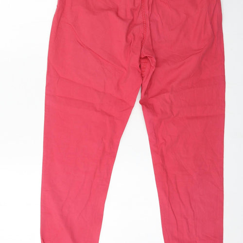 Divided Womens Pink   Chino Trousers Size 10 L26 in