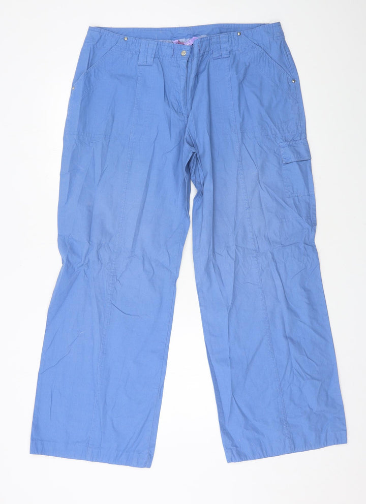 Papaya Womens Blue Cargo Shorts Size 36 in